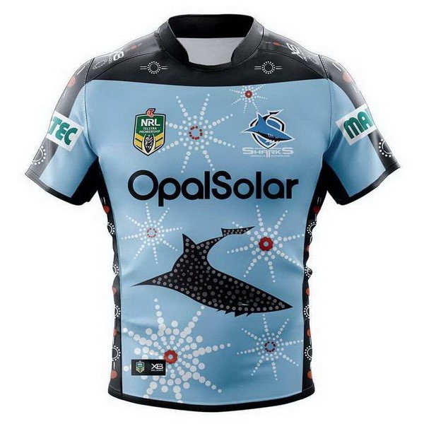 Camiseta Sharks Edición Conmemorativa 2018 Azul